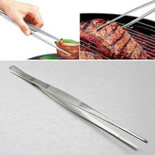 7 Sizes Barbecue Food Tong Stainless Steel Straight Tweezer Toothed Tweezer Home Medical Garden Kitchen BBQ Tool Hot 2024 - buy cheap