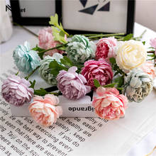 1Pc Artificial Flowers Silk Tea Roses Fake Roses Flores Wedding Home Party Spring Vase Table Decor Household Product Fake Flores 2024 - buy cheap