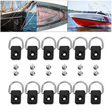 12x Nylon Kayak D Ring Canoe Camping Rigging Rope Buckle Safety Deck Loop 2024 - buy cheap