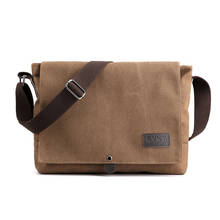 Мужская сумка-мессенджер KVKY, брендовая сумка на одно плечо из парусины в стиле ретро, 2019 2024 - купить недорого