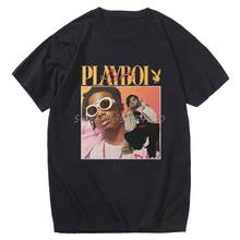 High Quality Vintage Playboi Carti Vintage 90s Merchandise Print Men T Shirt O-neck Casual Cotton T-shirt Man Woman Tees Tops 2024 - buy cheap