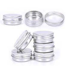 Estojo de alumínio para maquiagem, 100 peças, 5g/10g/15g/30g/50g, recipiente cosmético, mini pote de lata 2024 - compre barato