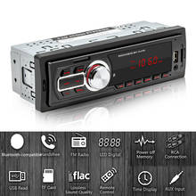 5209E-Radio FM estéreo para coche, unidad Central de 1 DIN con Audio automático, compatible con Bluetooth, AUX, TF, USB, receptor de Radio FM en el tablero 2024 - compra barato