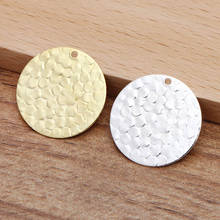 100pcs 20mm Flat Round Blank Disc Charms DIY Jewelry Findings Clothing Accessories Multi-color Plated Brass Metal 2024 - buy cheap