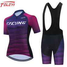 Conjunto de ropa de ciclismo para mujer, jersey informal de ciclismo de montaña o de carretera para chica 2024 - compra barato