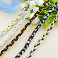 5Meters Lace Trim Fabric Sewing Lace Gold Silver Centipede Braided Lace Ribbon Curve Lace DIY Clothes Accessories Wedding Crafts 2024 - buy cheap