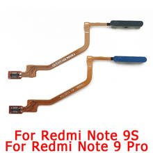 Оригинал для Xiaomi Redmi Note 9 Pro 9S Note9 9Pro сенсор отпечатков пальцев Главная Кнопка ленточный гибкий кабель запасные части 2024 - купить недорого