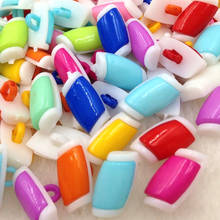 100 pcs Plastic Button Candy backhole buttons sewing/appliques/craft PT109 2024 - buy cheap