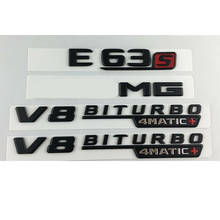 Black E63S for V8 BITURBO 4MATIC+ Trunk Fender Badges Emblems 2024 - buy cheap