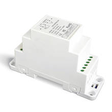 Controlador de atenuación LED de 0-10V, DIN-711-12A, entrada de bajo voltaje, salida de 12a x 1 canales, carril DIN, PWM, Push Dim, unidad de potencia regulable, nuevo, DC12V-24V 2024 - compra barato