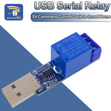 Control de puerto serie USB, módulo de relé de 1 canal, 5V, 10A, CH340, protección contra sobrecorriente, Mando de ordenador, interruptor de Control, casa inteligente 2024 - compra barato