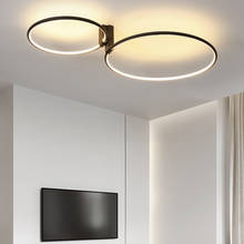 Scandinavian ring led chandelier Design Nordic minimalist lamp White Black Gold AC220VMetal Aluminium Bedroom Kitchen chandelier 2024 - buy cheap