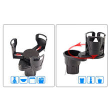 Base ajustável rotativa 360 ° 2 em 1, suporte para copo de carro, adaptador expansor, suporte para bebida multifuncional 2024 - compre barato