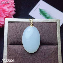 KJJEAXCMY fine jewelry natural white jade 925 sterling silver new women pendant necklace support test luxury trendy 2024 - buy cheap