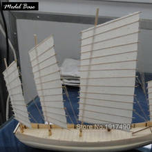 Juego de modelos de barco educativo para niños, juego de ensamblaje de barco de madera, Hobby 3d, corte láser a escala 1/80, juncos de navegación chinos 2024 - compra barato