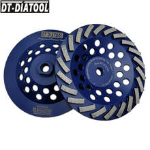 DT-DIATOOL 2pcs 5/8-11 Thread Diameter 180mm/7inch Segmented Diamond Turbo Row Cup Grinding Wheel For Concrete Granite Marble 2024 - buy cheap