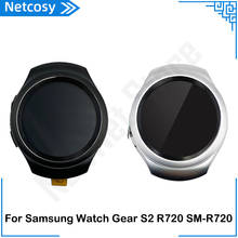 Tela lcd para samsung gear s2 r720, tela sensível ao toque, peças de reparo 2024 - compre barato