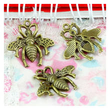40pcs Charms Bee 26*25MM Antique Making Pendant fit,Vintage Bronze color,DIY Handmade Jewelry 2024 - buy cheap