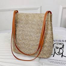 Women Bohemia Straw Bag Woven Round Rattan Shoulder Bags Crossbody Summer Beach Bags /BY 2024 - buy cheap