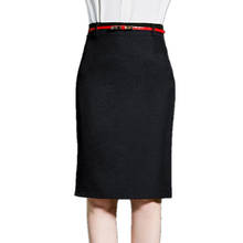 Black Skirts Women High Waist Formal Career High Waist Pencil Skirt Female Autumn Spring Slim Hip Skirts OL Skirt 2024 - buy cheap