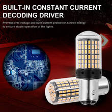 2 pieces P21W 1156 Ba15s LED Bulb Canbus No error 1157 Bay15d LED Turn Signal Light 12V 7500K 4014 SMD Car Reverse Back Lamp 2024 - buy cheap