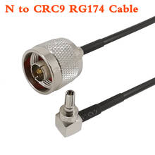 Enchufe macho CRC9 de ángulo recto a conector macho N, Cable Pigtail RG174, Conector de Cable Coaxial RF para módem USB 3G HUAWEI, 10CM-1M, 1 ud. 2024 - compra barato