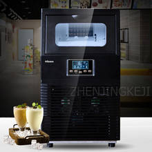 Ice Maker 40KG Desktop Commercial Milk Tea Shop Small Bar 220V Household Frozen Appliances Mini Square Shape Ice Making Machine 2024 - buy cheap