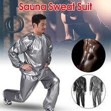 Traje de Sauna para hombre y mujer, conjunto de ropa deportiva para gimnasio, correr, Fitness, pérdida de peso, sudoración 2024 - compra barato