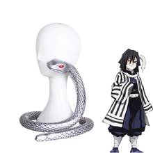 Anime Demon Slayer Kimetsu no Yaiba Iguro Obanai, accesorio de Cosplay, Di Wan, serpiente, regalo para Halloween 2024 - compra barato