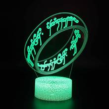 Gift Creative Led Table Lamps For Living Room Christmas decorations gift for baby room lights Acrylic 3d Solid Night Desk Lamp 2024 - buy cheap