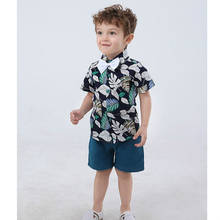 Лето 2020, комплекты одежды для маленьких мальчиков, Высококачественная короткая рубашка и штаны для маленьких мальчиков, одежда для маленьких мальчиков, повседневная детская одежда 2024 - купить недорого