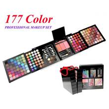 Portable 177 Colors Shimmer Matte Eyeshadow Palette Makeup Set Contouring Lip Gloss Blush Concealer With Makeup Brush Cosmetics 2024 - buy cheap