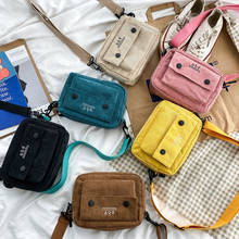 Женская сумка, удобная сумка-мессенджер на одно плечо, маленькая квадратная сумка, Вельветовая сумка, Маленькая женская сумка через плечо 2024 - купить недорого