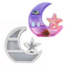Large Crescent Moon Tray Resin Mold Moon Star Shelf Crystal Display Tray Jewelry Plate Resin Casting Molds Craft Tools 2024 - buy cheap