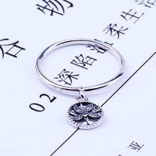 2019 Fashion Original Silver Color Dangling Family Tree Ring For Women Resizable Wedding Engagement Rings DropShipping 2024 - buy cheap