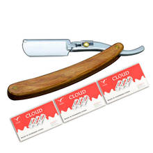 Univinlions Wooden Foldable Shaving Razor For Barber Male Men Women Portable Straight Sharp Beard Shaver Tool Blade Clipper 2024 - buy cheap