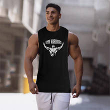 Muscleguys-ropa de culturismo para hombre, camiseta sin mangas de Fitness para gimnasio, chaleco deportivo con aberturas caídas, camisa de entrenamiento 2024 - compra barato