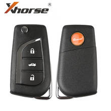 XHORSE XNTO00EN XN008 for Toyota Style 3 Buttons Wireless Universal Remote Key for VVDI Key Tool English Version 2024 - buy cheap