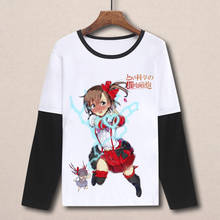 Повседневная хлопковая футболка с длинными рукавами в стиле унисекс Toaru Kagaku no Railgun Misaka Mikoto Shirai Kuroko 2024 - купить недорого