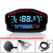 Accesorios universales para motocicleta, odómetro Digital con pantalla LCD, velocímetro, painel, para 1, 2 y 4 cilindros 2024 - compra barato