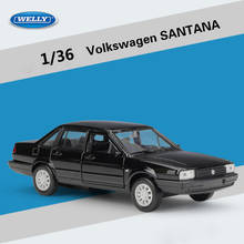WELLY-simulador de coche clásico para niños, modelo Volkswagen SANTANA de aleación de Metal, colección de regalos, 1:36 2024 - compra barato