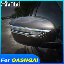 Hivotd, acessórios de decoração do espelho retrovisor, adesivos de decoração, estilo exterior do carro, para nissan qashqai j11 dualisz x-trail 2019 2024 - compre barato