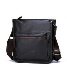 2022 Brand High-quality Leather Men Messenger Bag Fashion Men Shoulder Bag Business Crossbody Bag Casual Briefcase 2024 - buy cheap