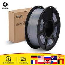 GOHIGH SILK PLA Filament 1.75mm 1KG Smooth 3D Printer Filament Silky Shine 3D Printing Materials Shiny Metallic Consumables 2024 - buy cheap