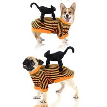 Ropa negra divertida para perro mediano, disfraz de Mascota para fiesta, Cosplay, Halloween 2024 - compra barato