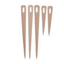 5x Wooden Shuttle For Weaving Knitting Crafts DIY Kids Handicraft Yarn Tool 2024 - buy cheap