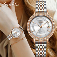 SUNKTA Fashion Elegant Women Watches Brand Luxury Diamond Watch Women Waterproof Casual Quartz Female Watch Relogio Feminino+Box 2024 - buy cheap