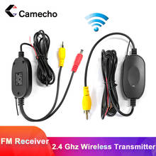 Camecho Wireless Rear View Camera 2.4Ghz RCA Video Transmitter & Receiver Kit for Car Rearview Monitor FM Transmitter & Receiver 2024 - buy cheap