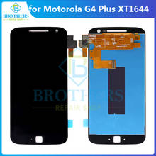 For Motorola Moto G4 Plus LCD Display Touch Screen Digitizer for Moto XT1644 With Frame LCD Assembly Touch Panel Phone Parts 2024 - buy cheap