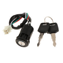 Cerradura de interruptor de encendido con 2 llaves, color negro, apta para ATV 50CC,110CC, 125CC,150CC 2024 - compra barato